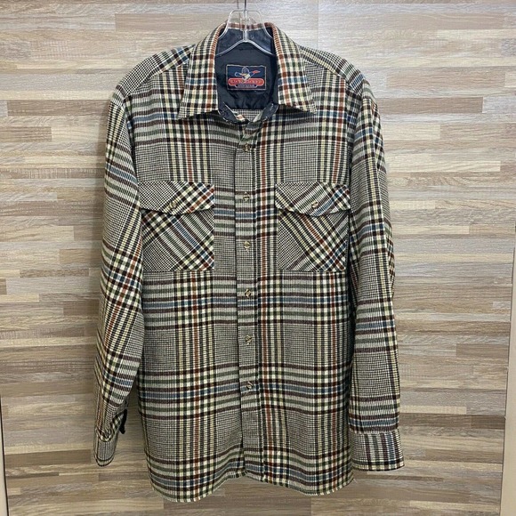 Backpacker Sportswear Other - Backpacker Sportswear Mens Vintage Plaid Heavy Flannel Shirt Shacket Large
